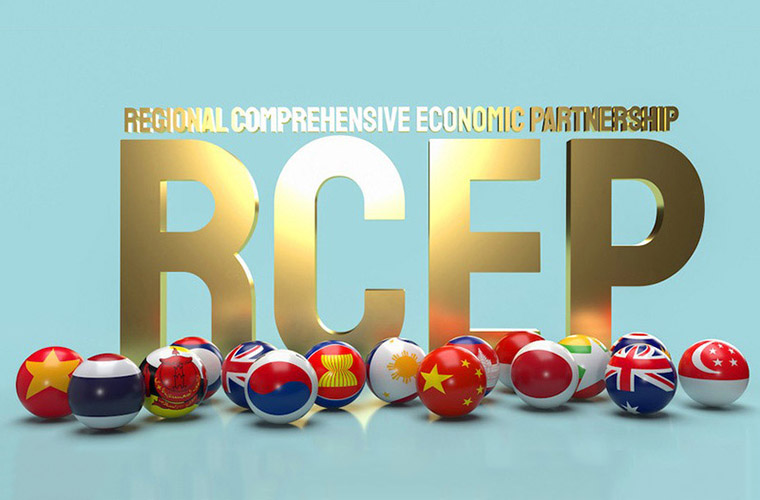 What are the benefits to China's foreign trade after the implementation of RCEP