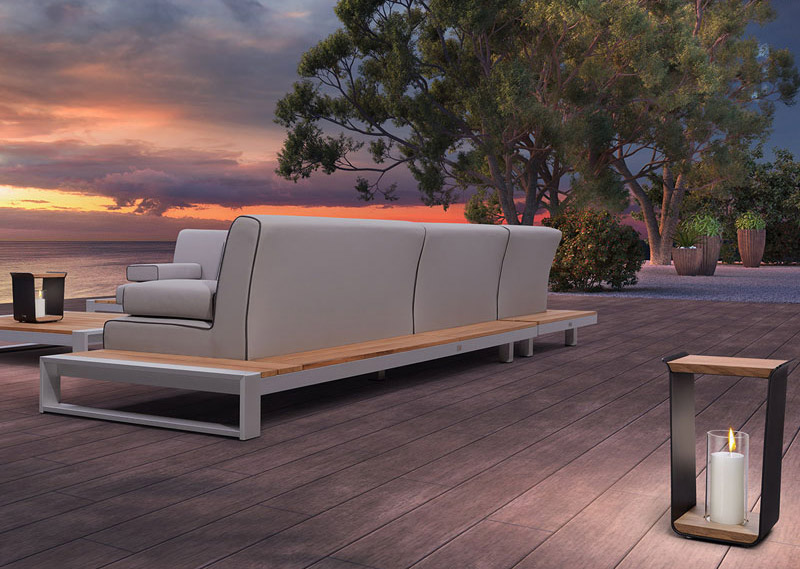 Modern and simple garden, simple ≠ simple design pool side furniture