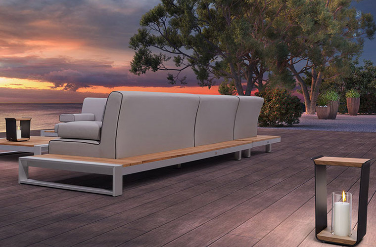 Modern and simple garden, simple ≠ simple design pool side furniture